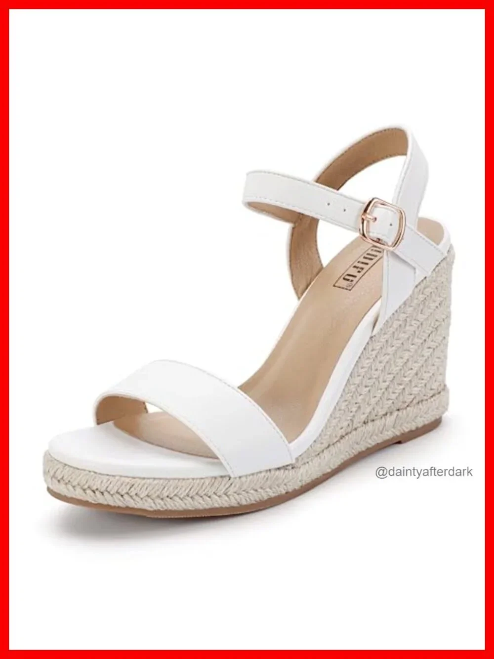 IDIFU Women's Espadrille Wedge Sandals Slingback Platform Heels